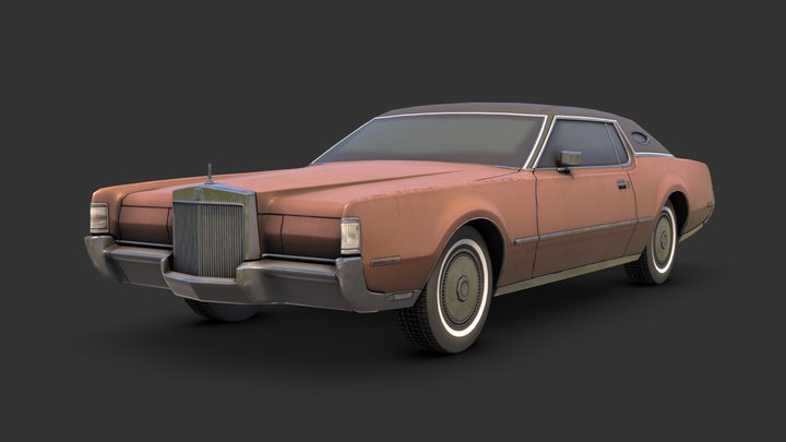 1972 Lincoln Mark IV 3D Model