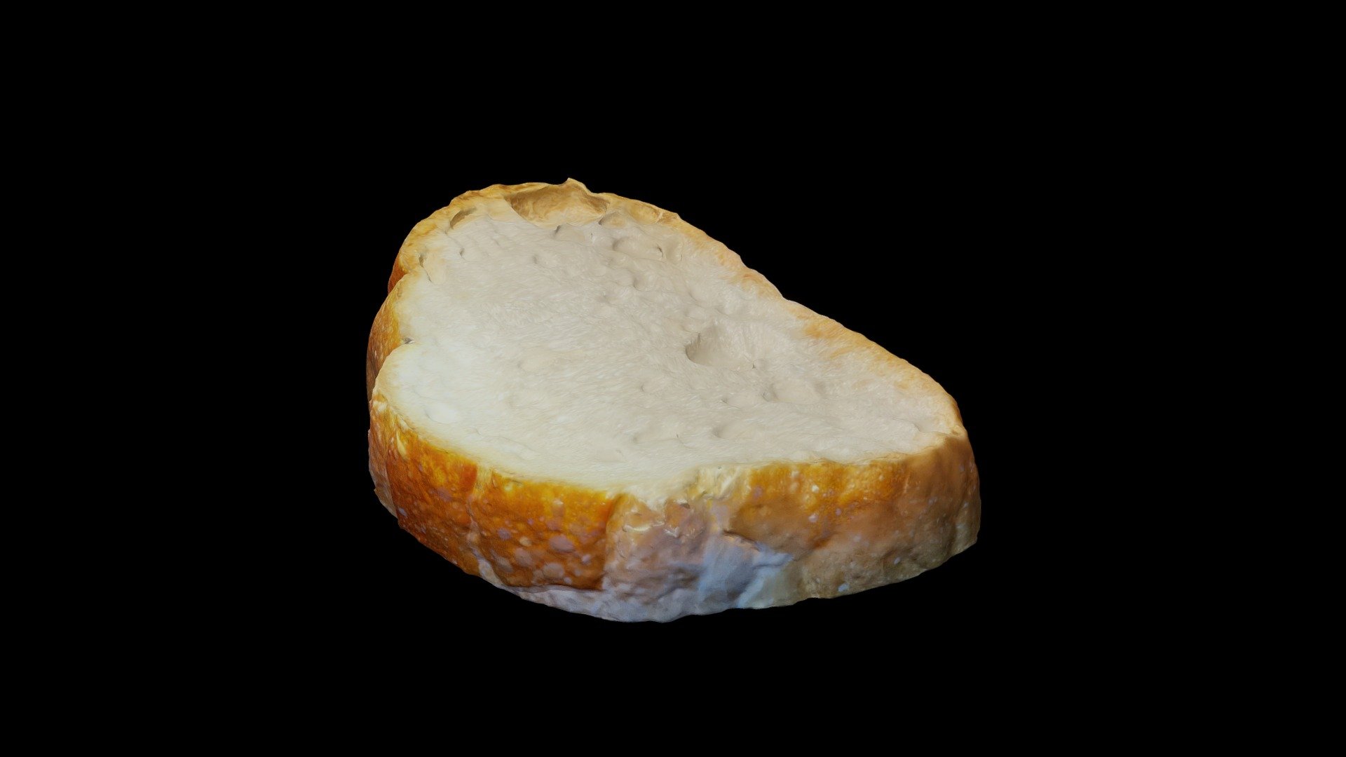 Transmitted light photogrammetry of bread
