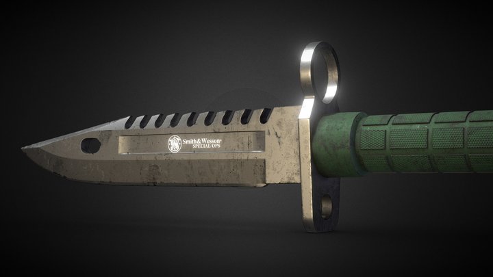 M9 Bayonet 3D Model