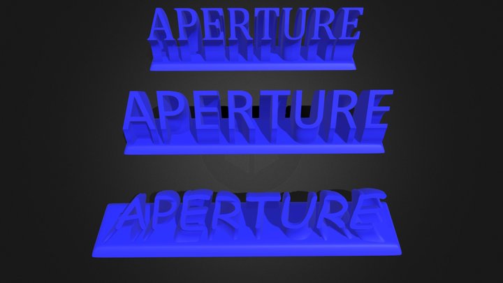 The Word of The Day Decoration Set (The Aperture 3D Model
