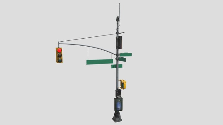 traffic signal 3D Model