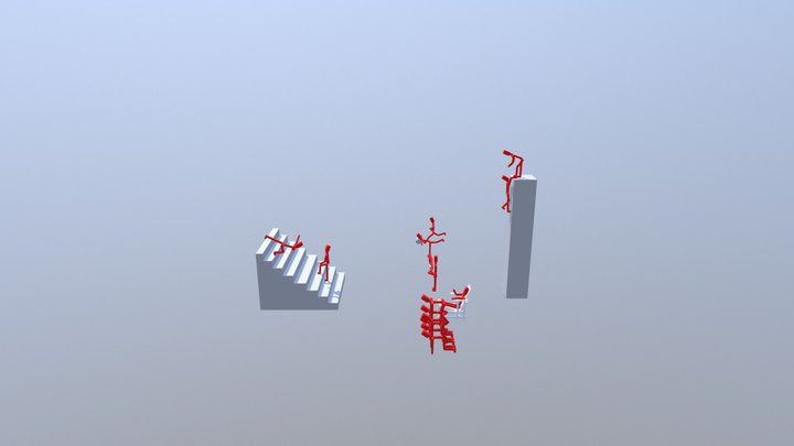 character poses 3D Model