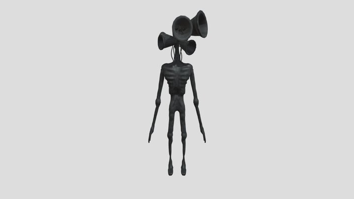 dark siren head horror skunx 3D Model