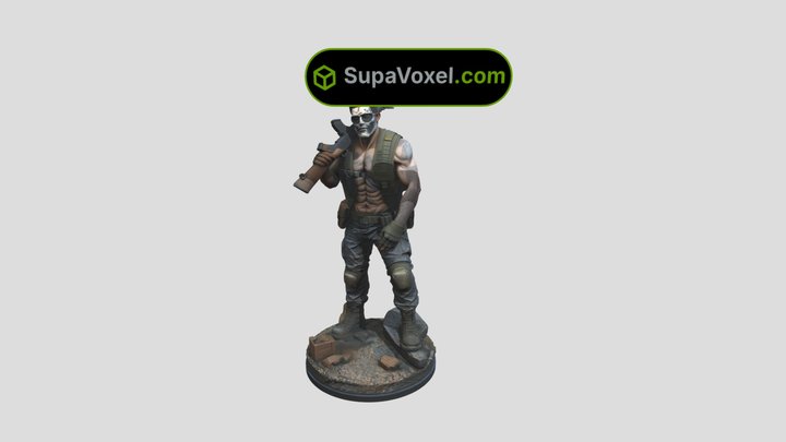 Skull - Image to 3D Model Free - SupaVoxel