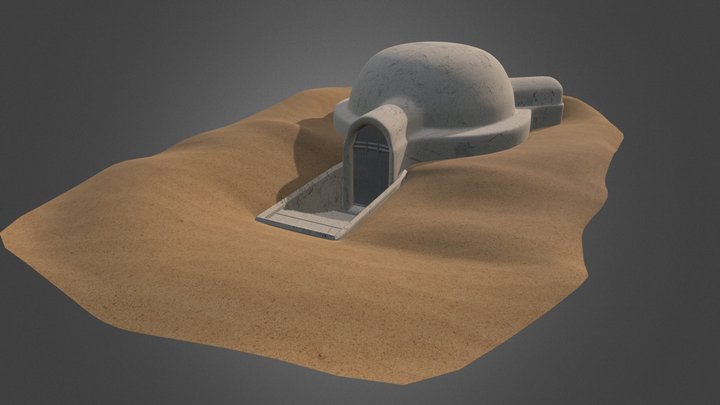 Tatooine House type 1 3D Model