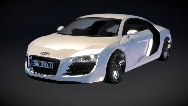 Audi R8 3D model 3D Model