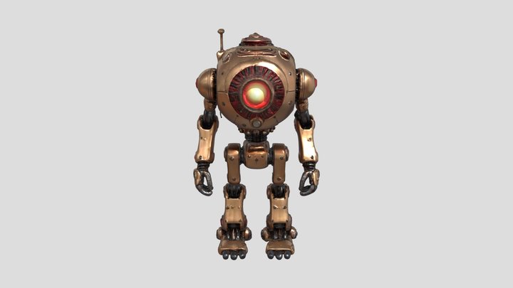 Steampunk Sentinel 3D Model