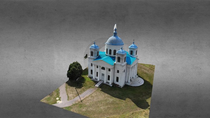 Николаевская церковь, Урусово, Липецкая область 3D Model
