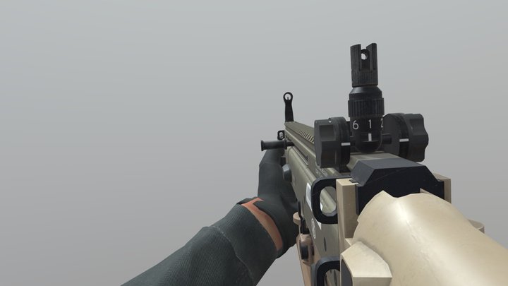 Scar-h-weapons-gun-weapon-3dmodel-realistic 3D models - Sketchfab