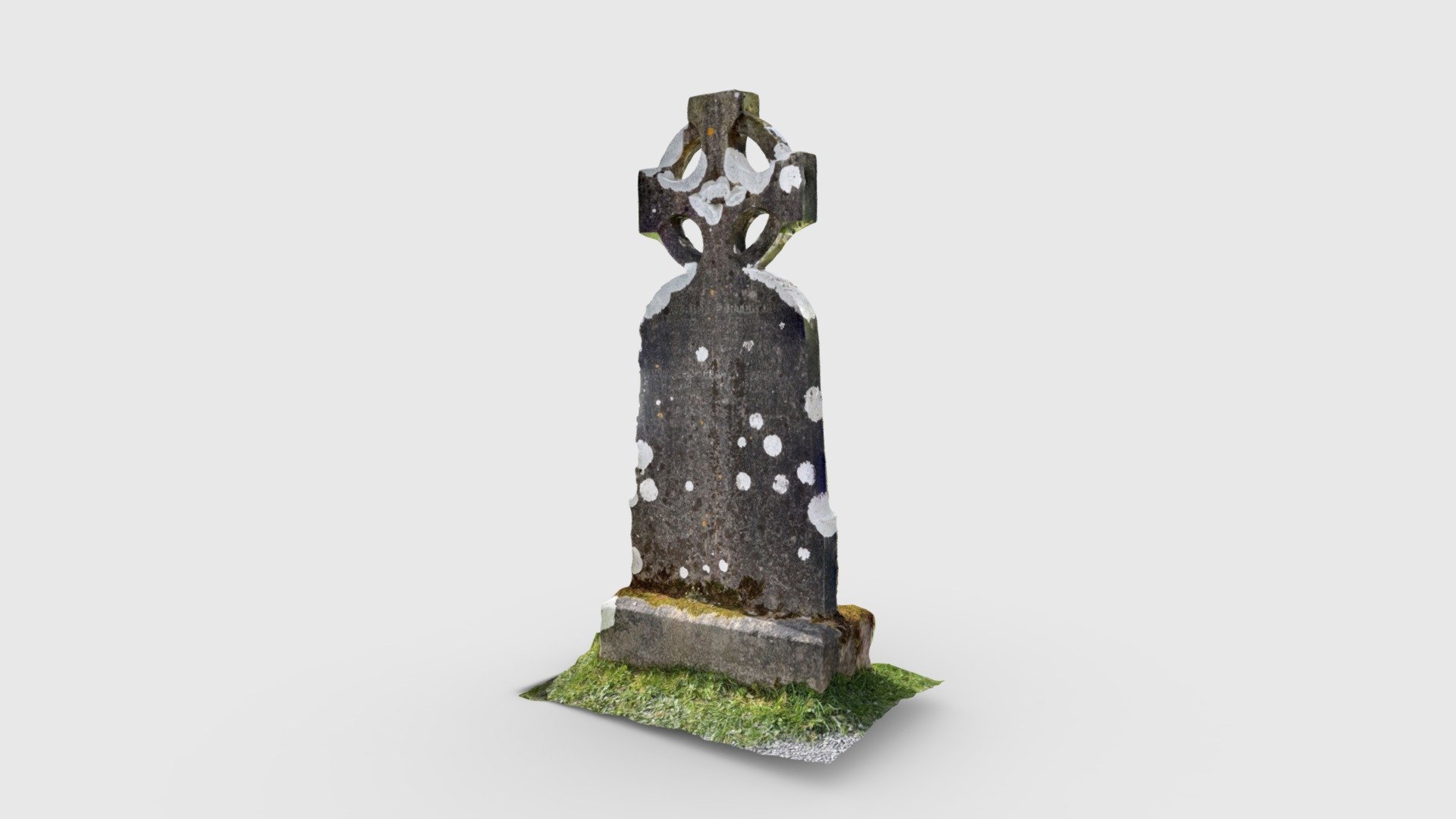 Celtic Cross in Glendalough Cemetery, Ireland