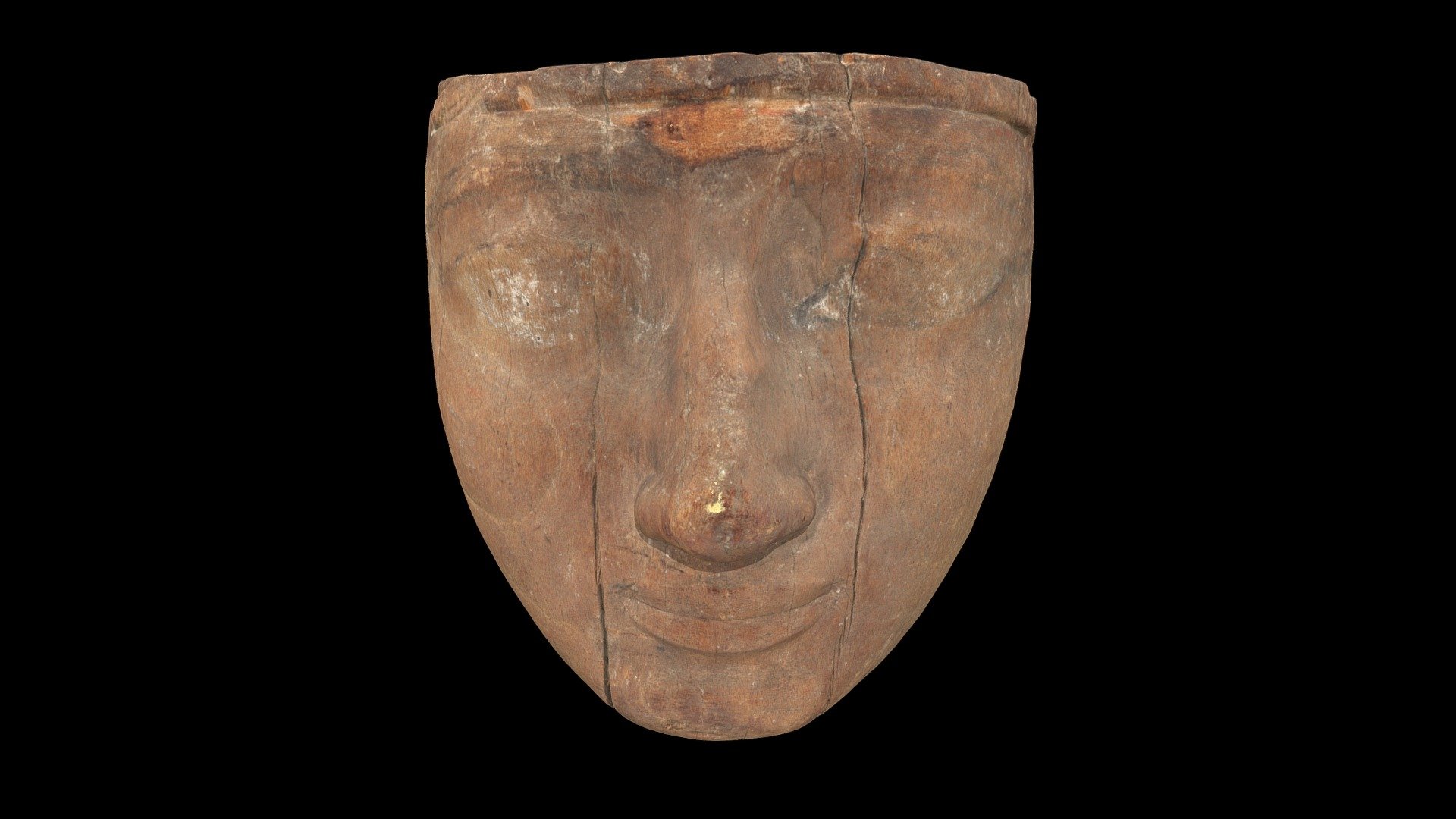 Wooden Face from Coffin - 3D model by Carnegie Museum of Natural ...