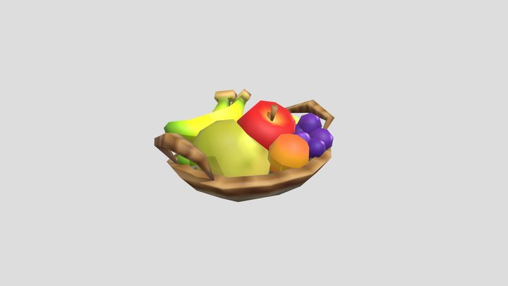 [Animal Crossing: New Leaf] Fruit Basket – Kostenloses 3D-Modell STL