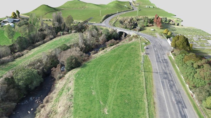 SH43 Kahouri Stream_simplified_3d_mesh 3D Model