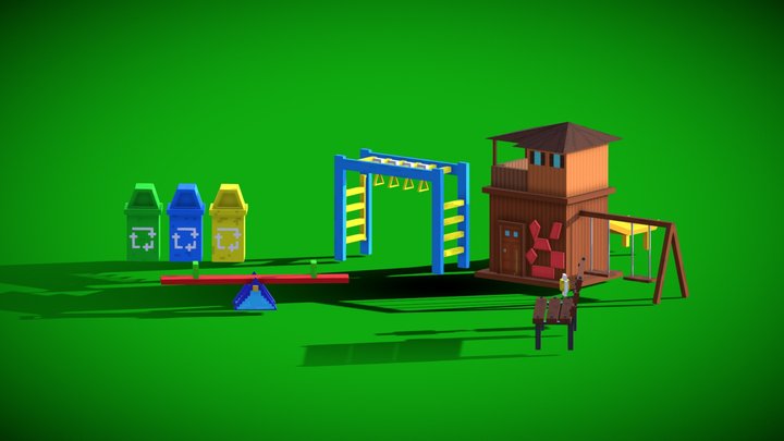 Playground Objects 3D Model