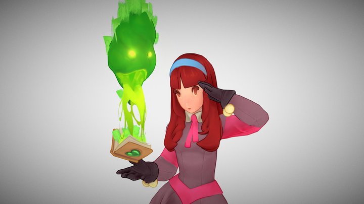 Little Witch 3D Model