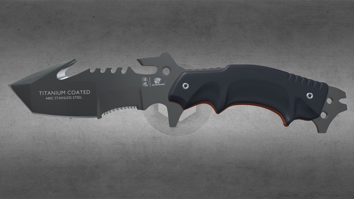 HX Outdoors knife 3D Model