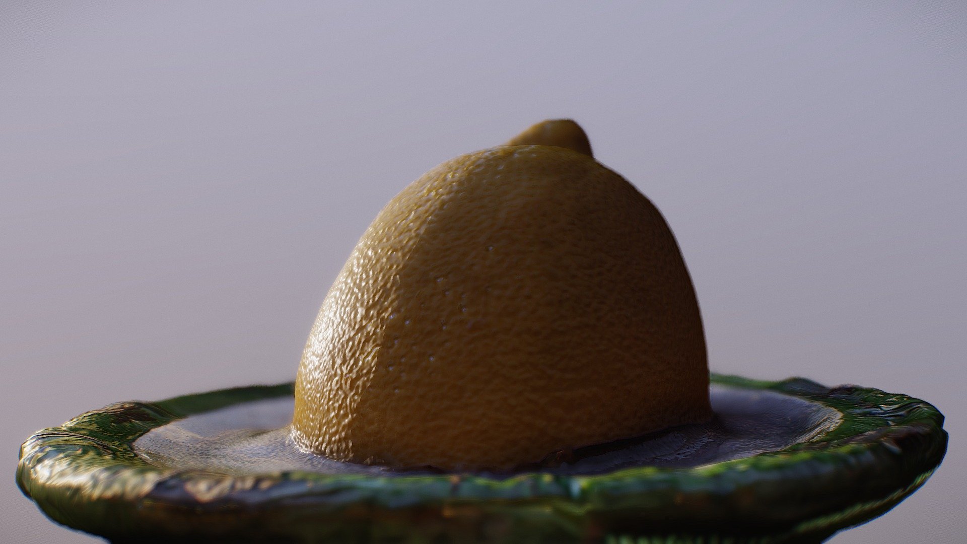 Lemon On Plate