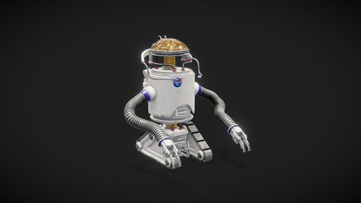 Realistic Robobrain 3D Model