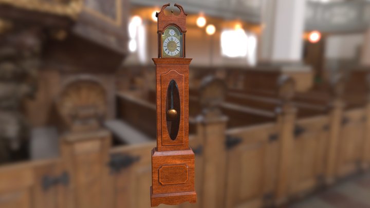 Grandfather Clock - Joseph Morris 3D Model
