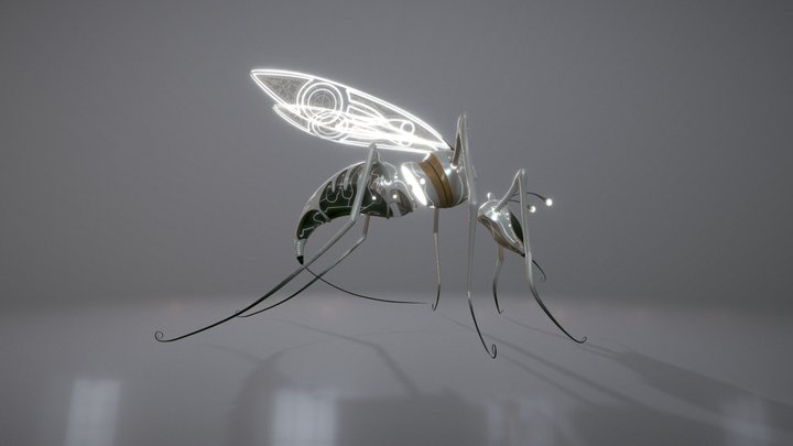 Synthetic Wasp 3D Model