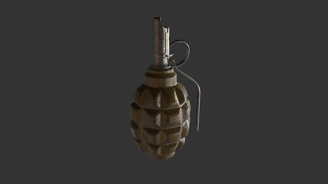 F-1 “Limonka” Grenade 3D Model