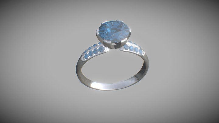 サファイアの指輪、ring 3D Model