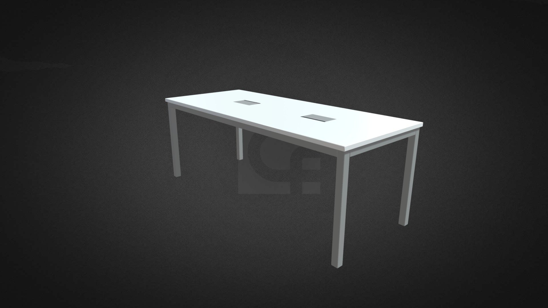 Corrine Charging Dining Table Hire — Sketchfab embed 3D viewer