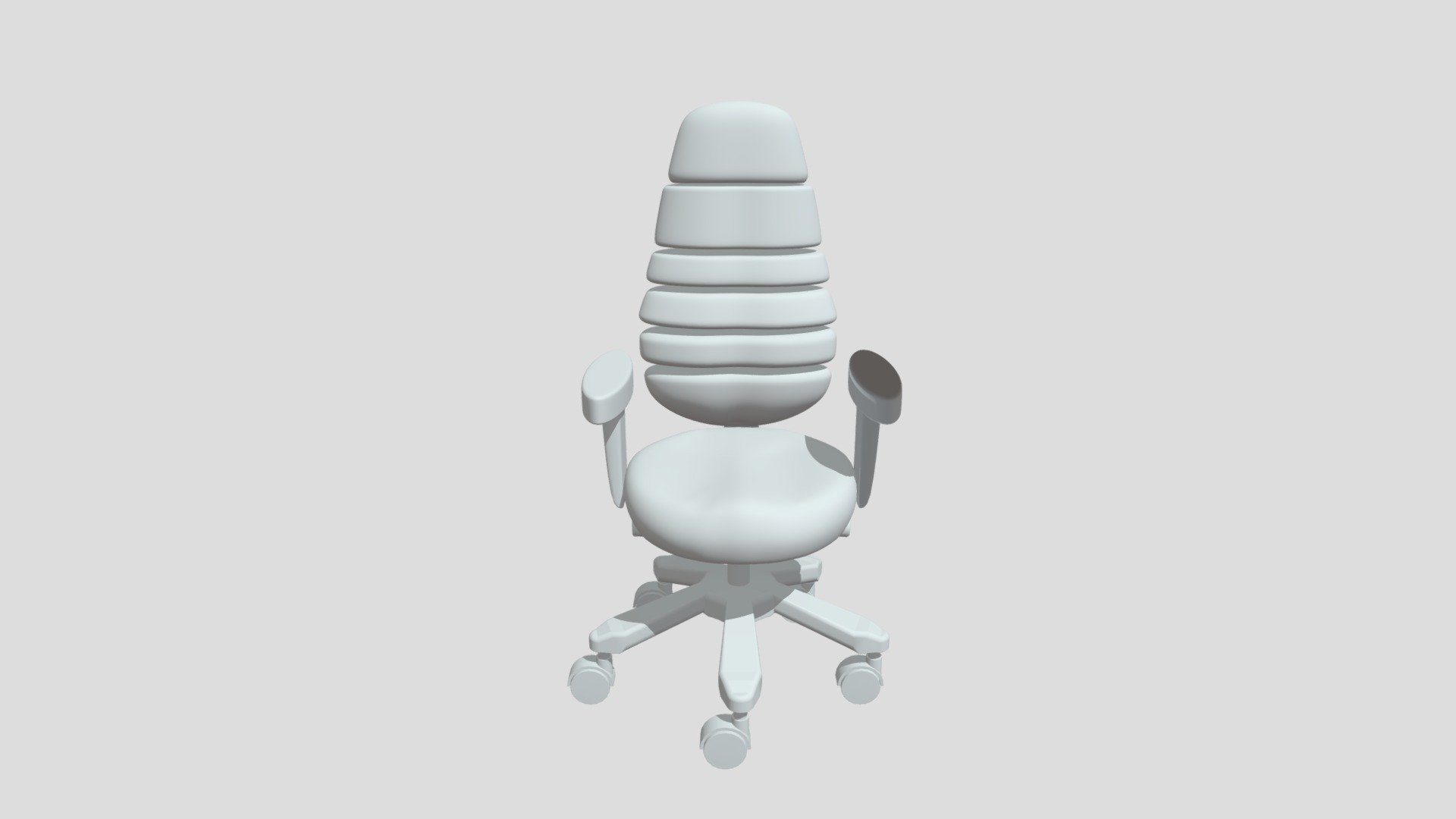 Desk Chair with Smooth Mesh Download Free 3D model by Quill_of_Quinn