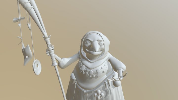 Baba Yaga 3D Model