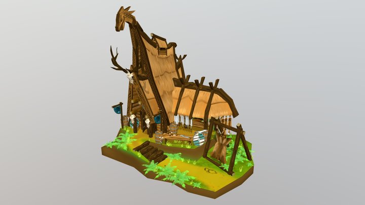 Vikinghouse 3D Model