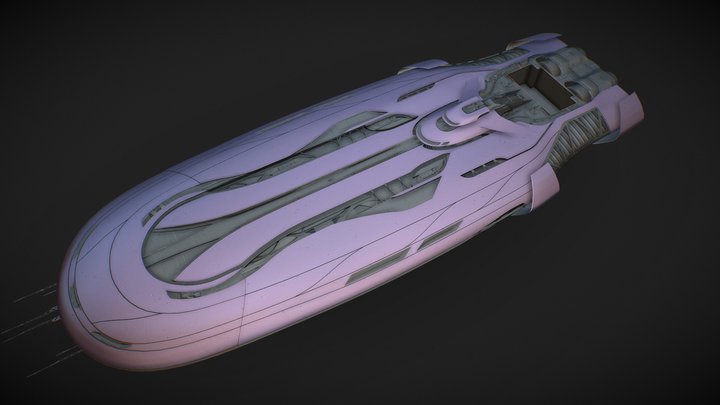 X4 Foundations - Paranid Agamemnon (Modded Ship) 3D Model
