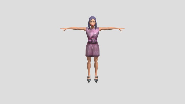 Avatar Vestido 3D Model