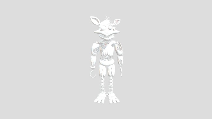 FNaF 2 Withered Foxy 3D Model