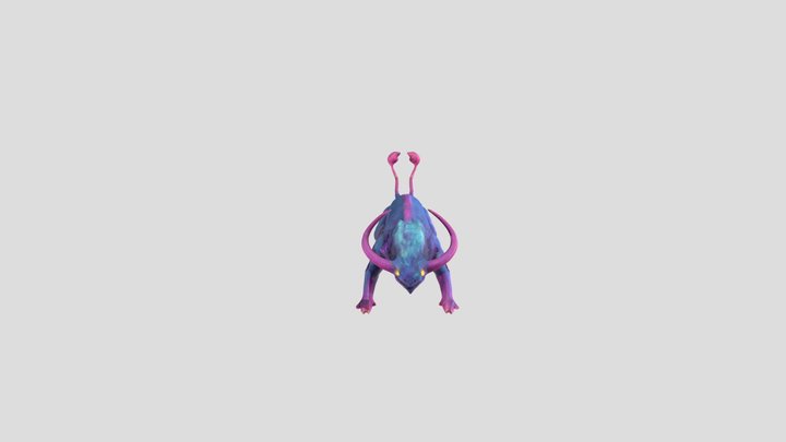 space bull rigged 3D Model