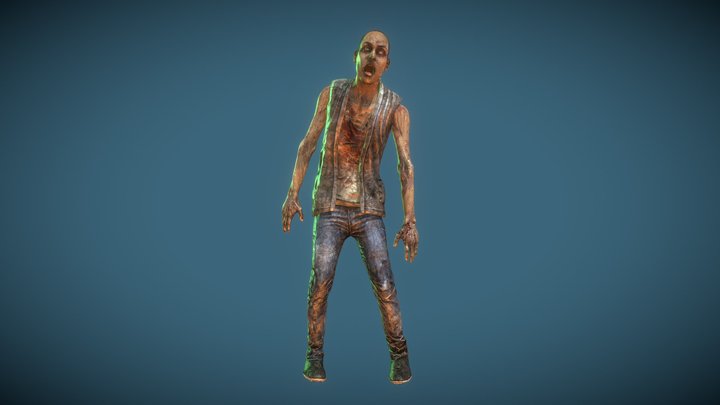 Zombies! Civilian Female 03 3D Model