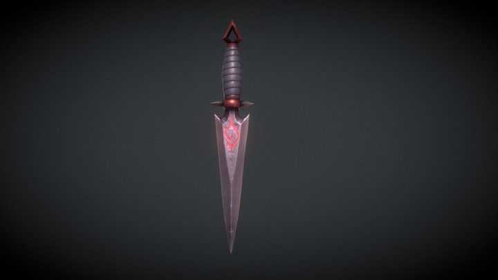 Stylized Dagger 3D Model