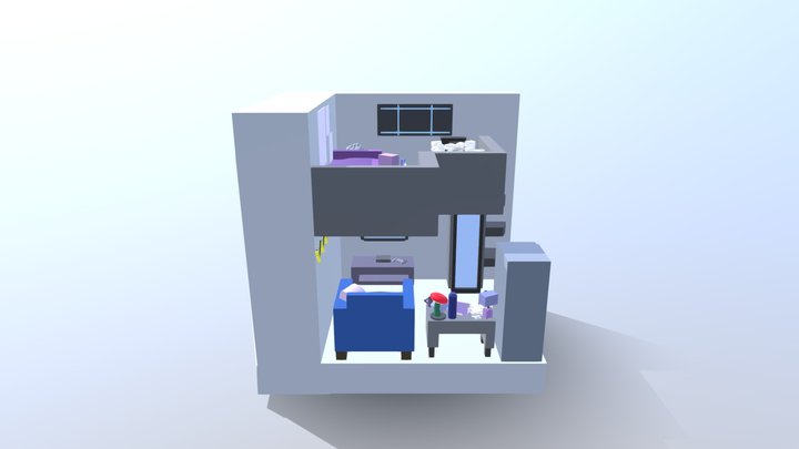 Little Hideout Room 3D Model