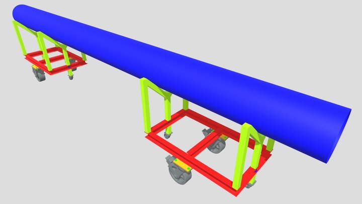 Dolly Suporte para Tubos - P-368-2024 3D Model