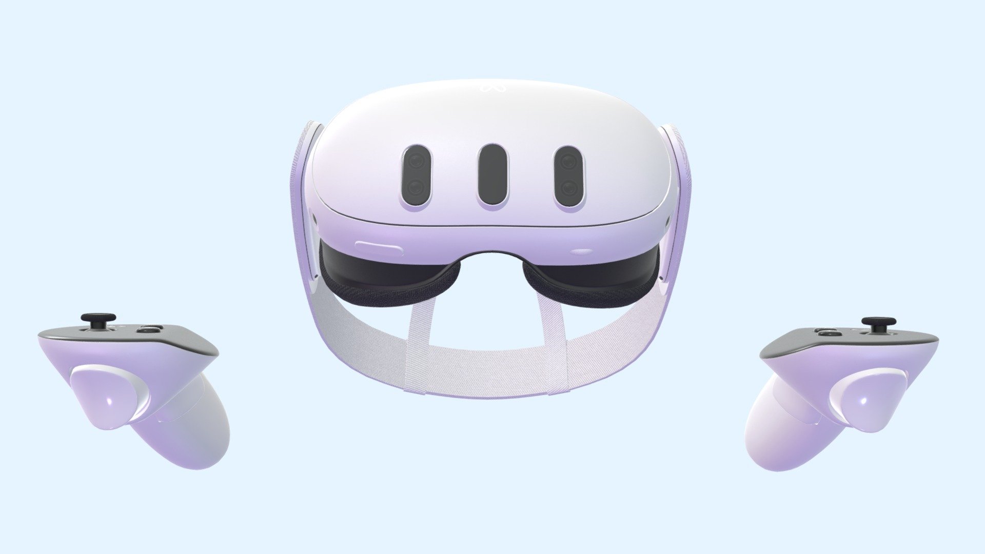 Meta quest 3 high poly oculus quest buy royalty free 3d model by