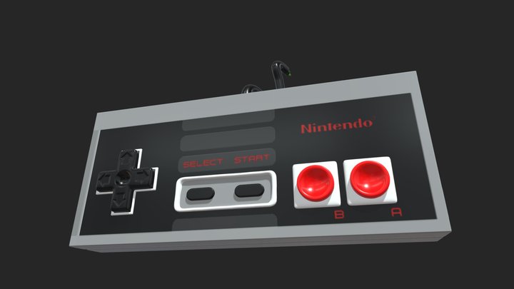 NES Controller 3D Model