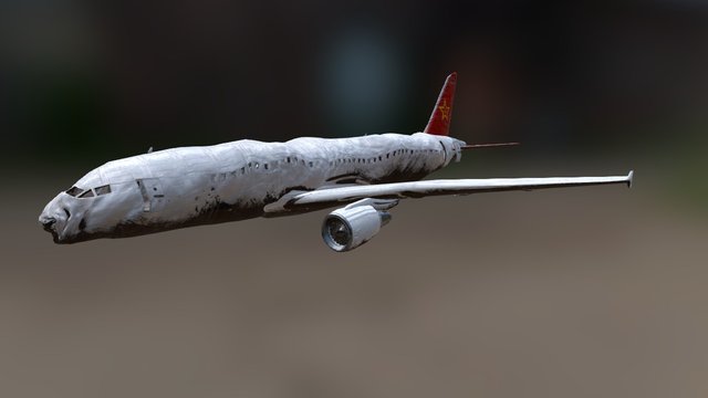 airplane wreckage v2 3D Model
