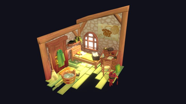 Sam's Cottage 3D Model