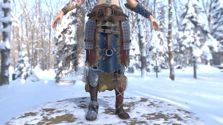 Valdis The Valkyrie (armor and outfit) 3D Model