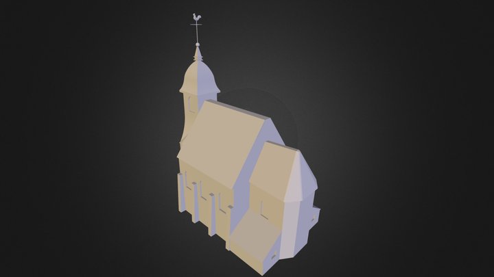 Eglise de Deluz 3D Model