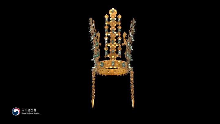 Gold Crown From Cheonmachong Tomb 3D Model