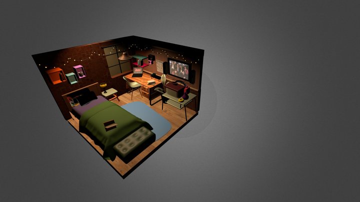 Haechan's Bedroom 3D Model