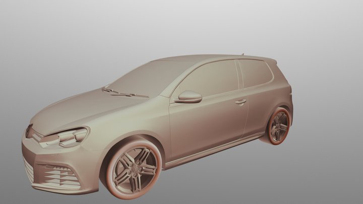 Volkswagen Golf R 3D Model