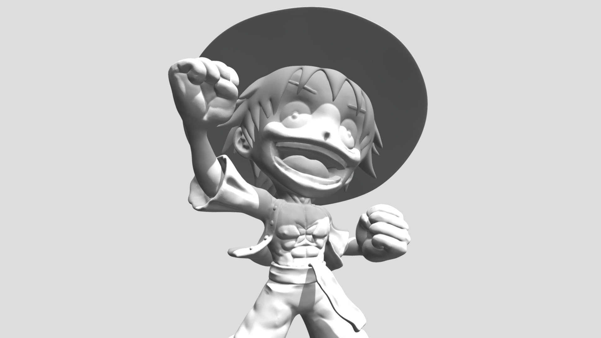 STL file Litophane Luffy One Piece 💬・3D print design to download・Cults