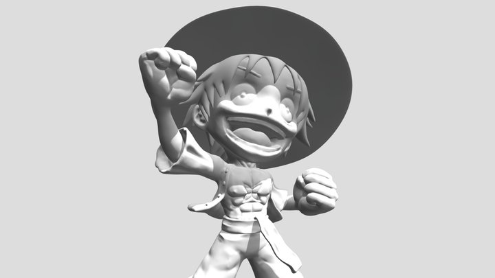 3D Printable Monkey D. Luffy 1 3D Model