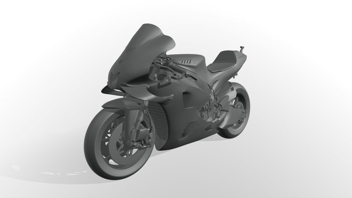 Yamaha YZF-M1 Racing 2020 Ready to Print STL 3D Model